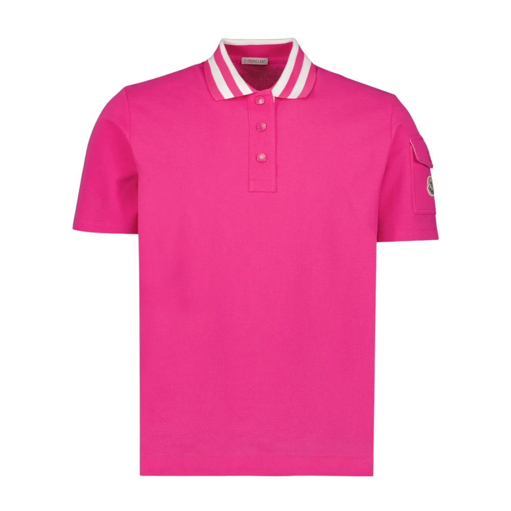 Moncler Klassieke Logo Polo Pink Dames