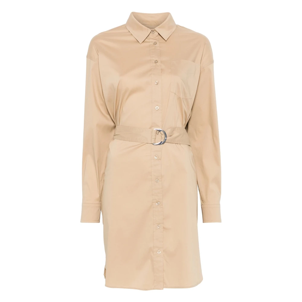 Ralph Lauren Loridel lange mouw dagjurk Beige Dames
