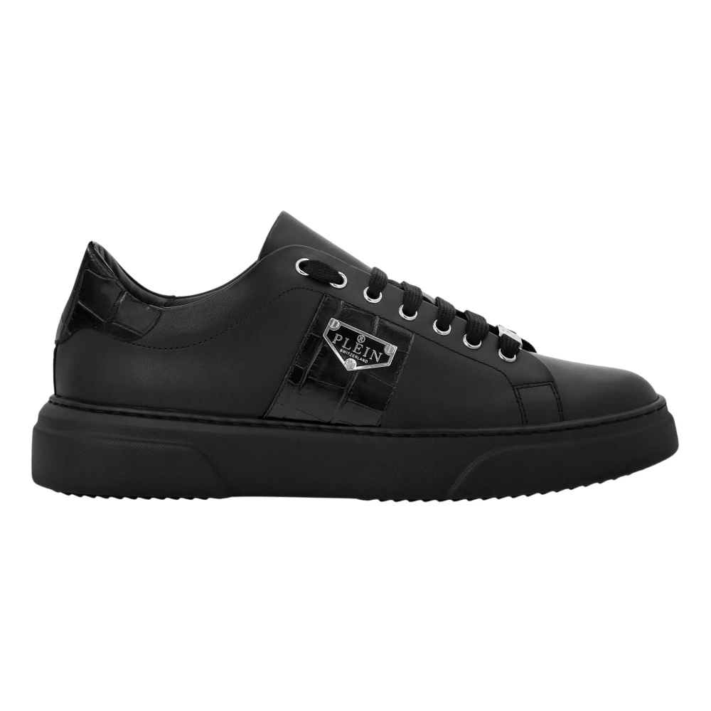 Philipp Plein Triangle Plein Low-Top Sneakers unisex Schoenen Zwart