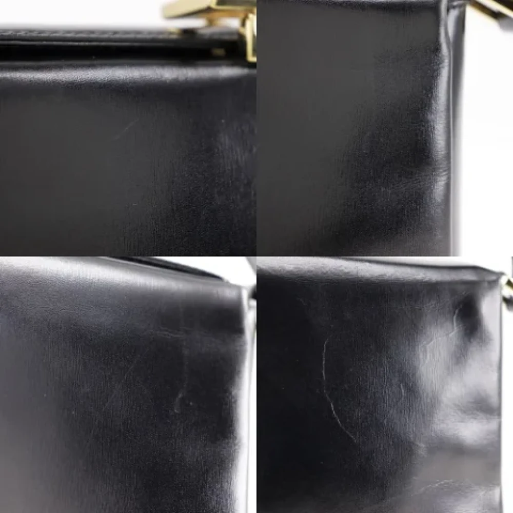 Gucci Vintage Pre-owned Leather handbags Black Dames