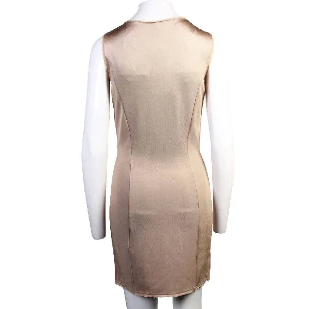 Fendi Vintage Pre-owned Fabric dresses Beige Dames