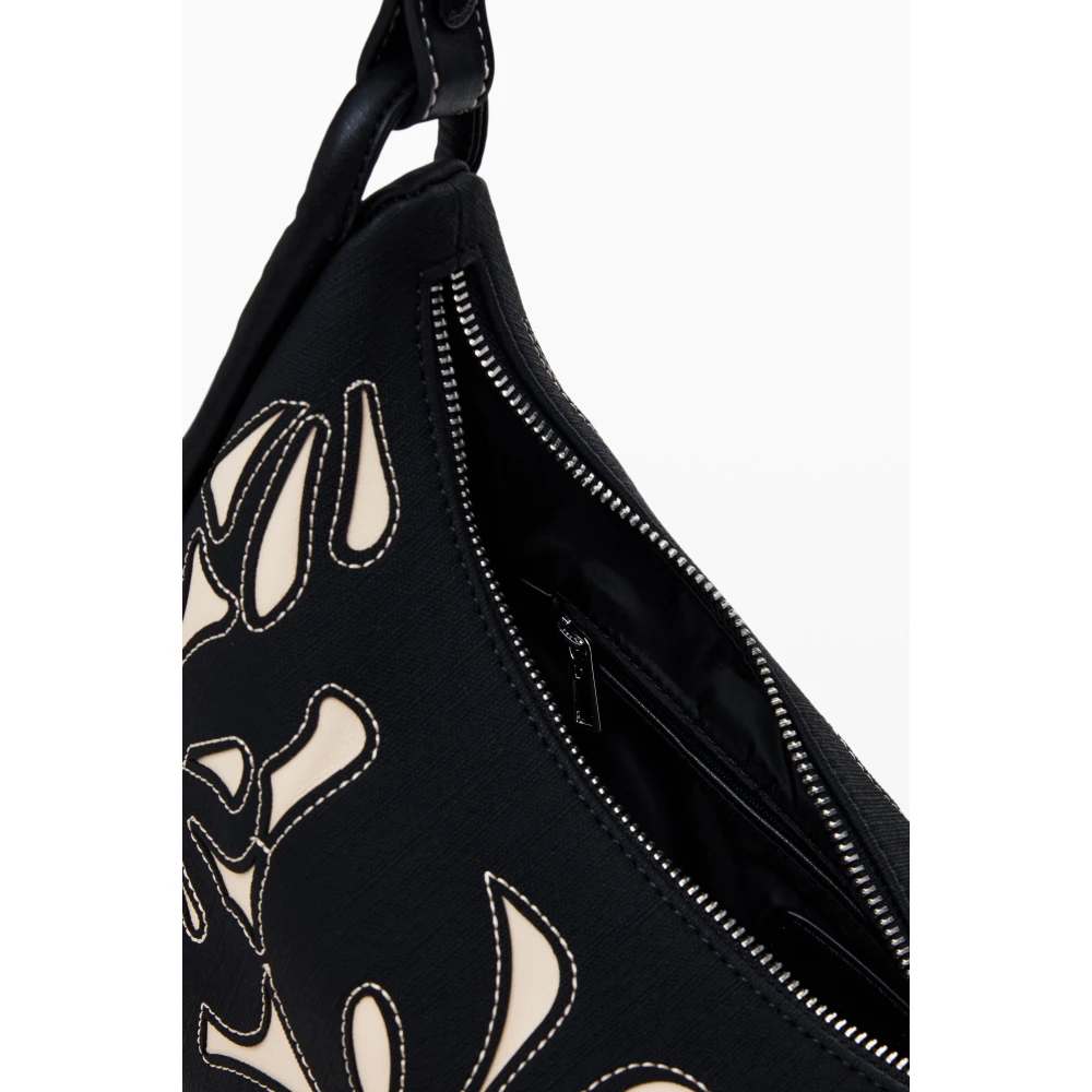 Desigual Zwarte ritssluiting handtas Black Dames