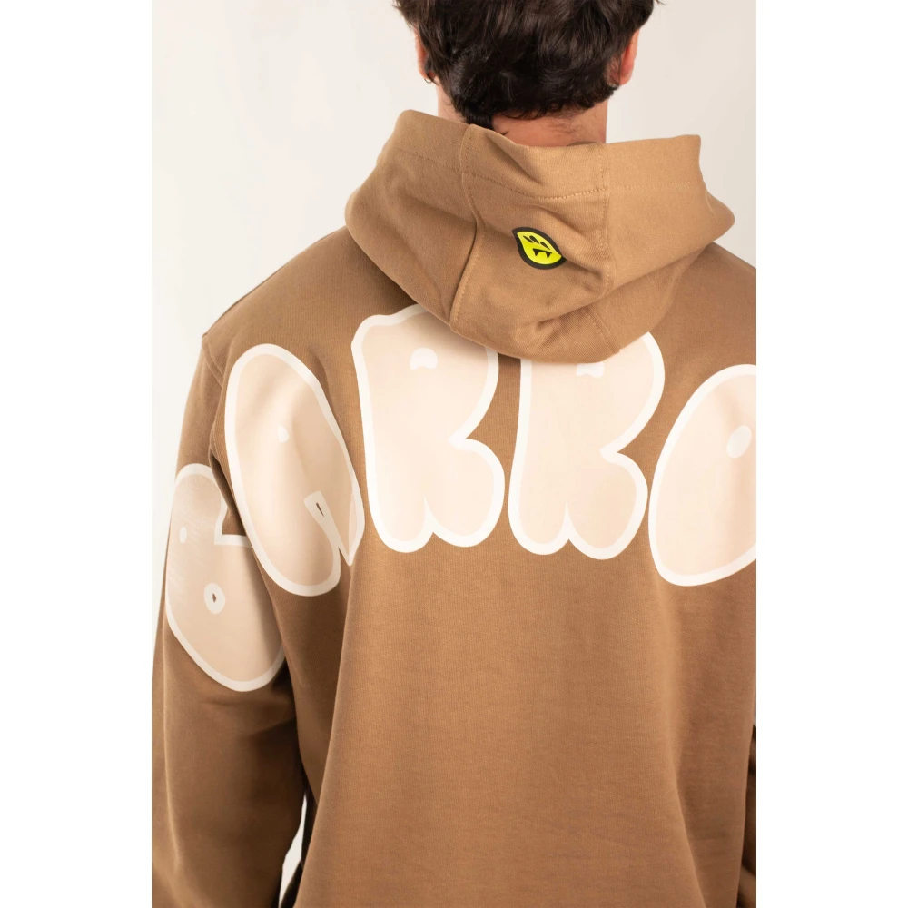 Barrow Hoodie met achterlogo klassieke stijl Brown Heren