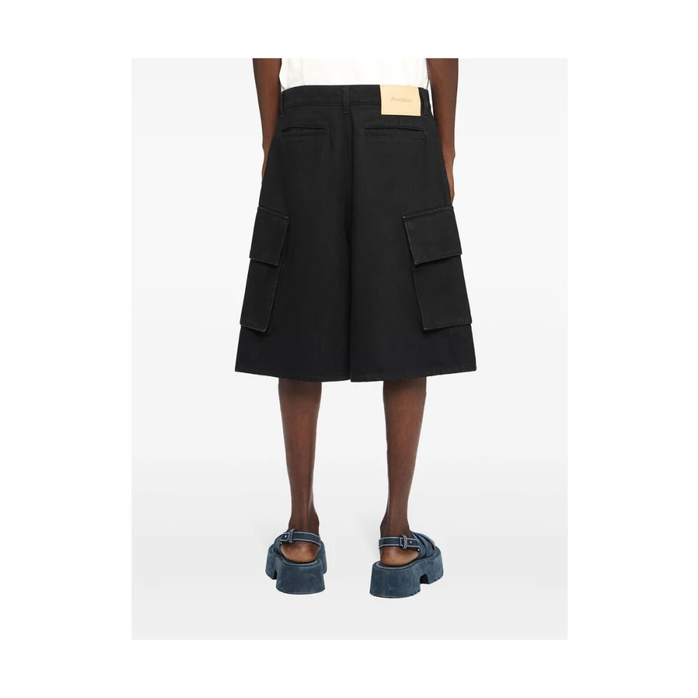 JW Anderson Zwarte Cargo Stijl Shorts Black Heren
