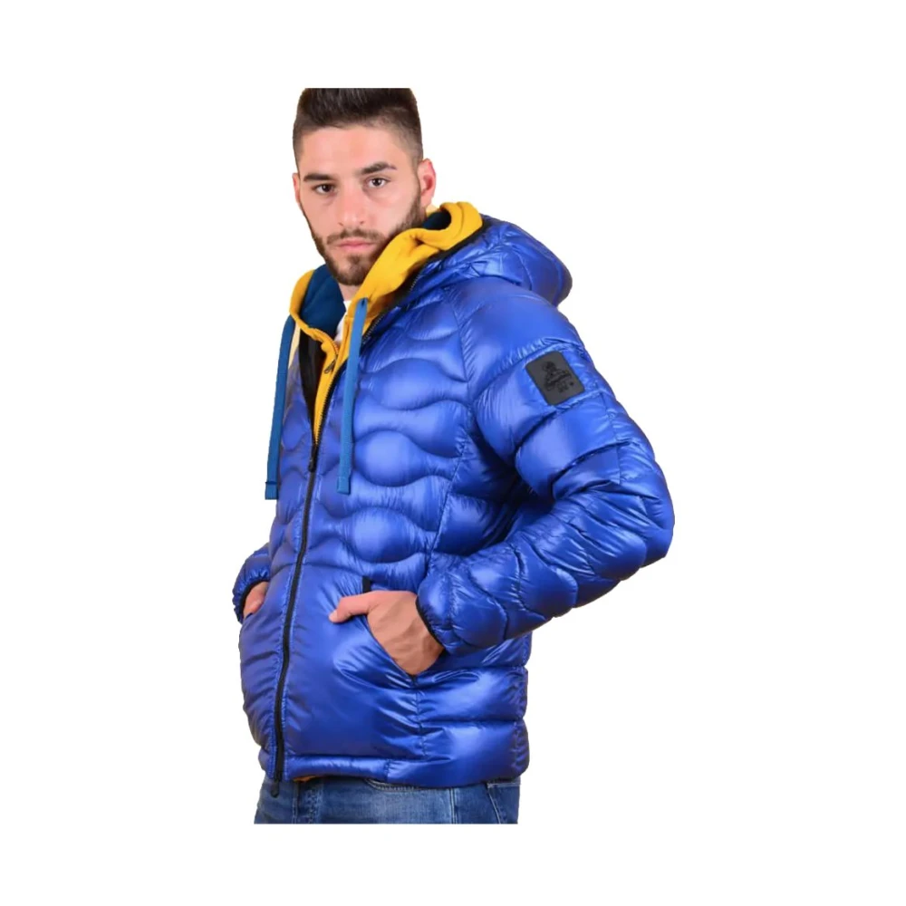 RefrigiWear Blauwe Nylon Explorer Jas Blue Heren