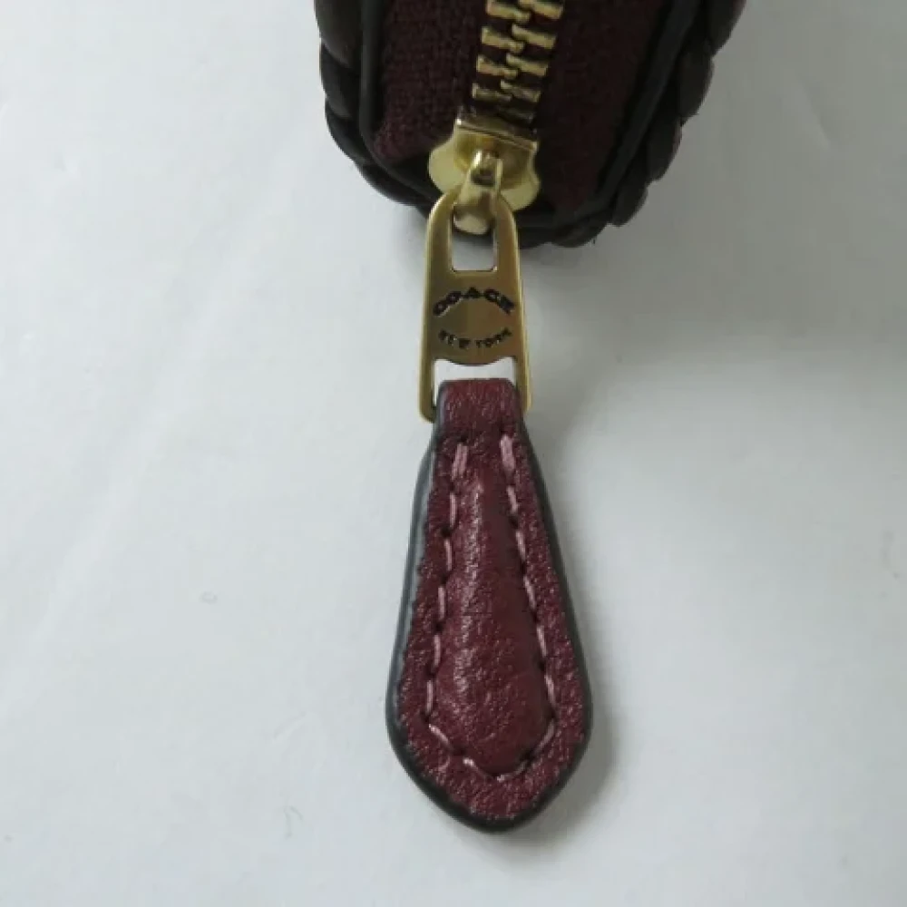 Coach Pre-owned Leather wallets Brown Dames