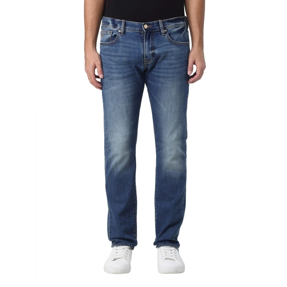 Armani Exchange Slim-fit Denim Blauwe Jeans Blue Heren