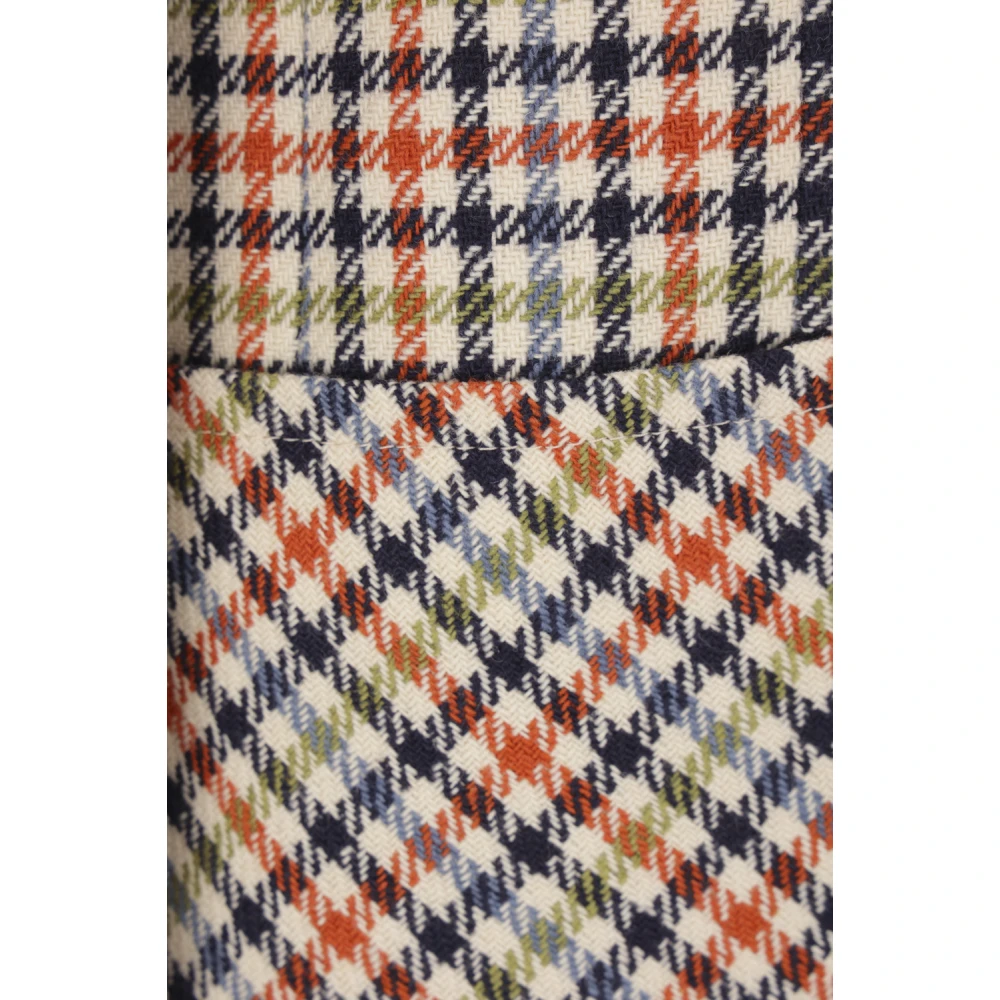 Chloé Geruite Single-Breasted Jas Multicolor Dames