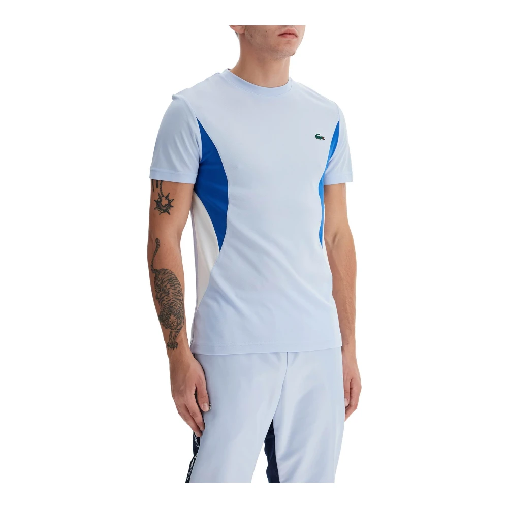 Lacoste Novak Djokovic Signature Sporty T-shirt Blue Heren