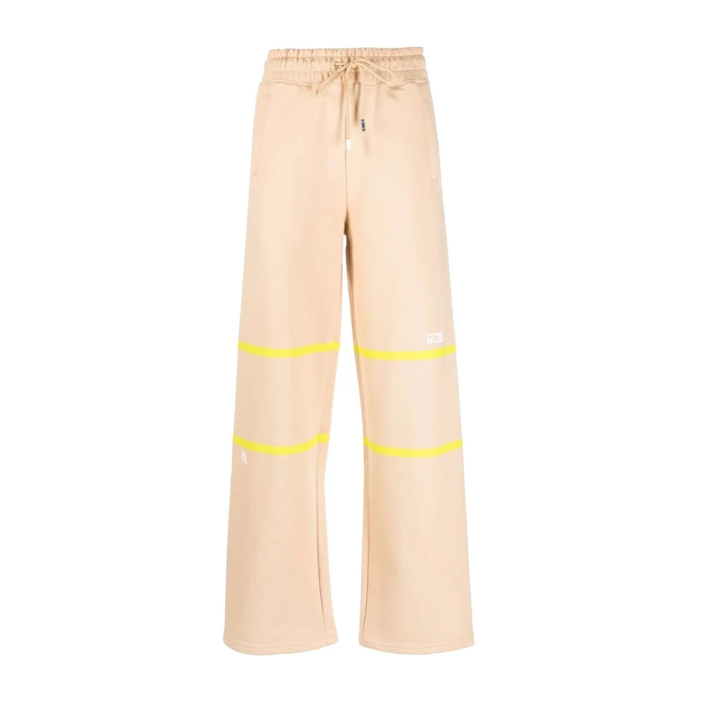 Gcds Bruine Logo Sweatpants Activewear Casual Stijl Brown Dames