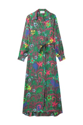 paisley-indpakket-kjole-gron
