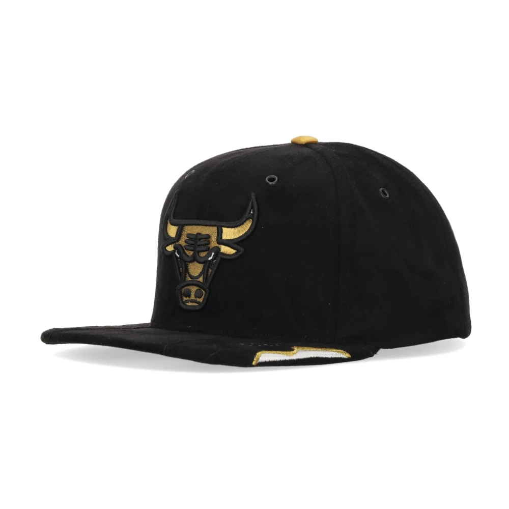Mitchell & Ness Chicago Bulls NBA Snapback Pet Zwart Goud Black Heren