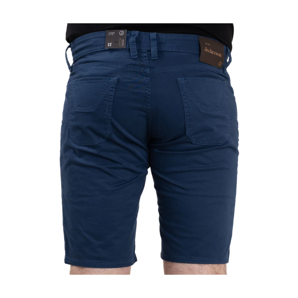 Jeckerson Blauwe Bermuda Shorts voor Mannen Blue Heren