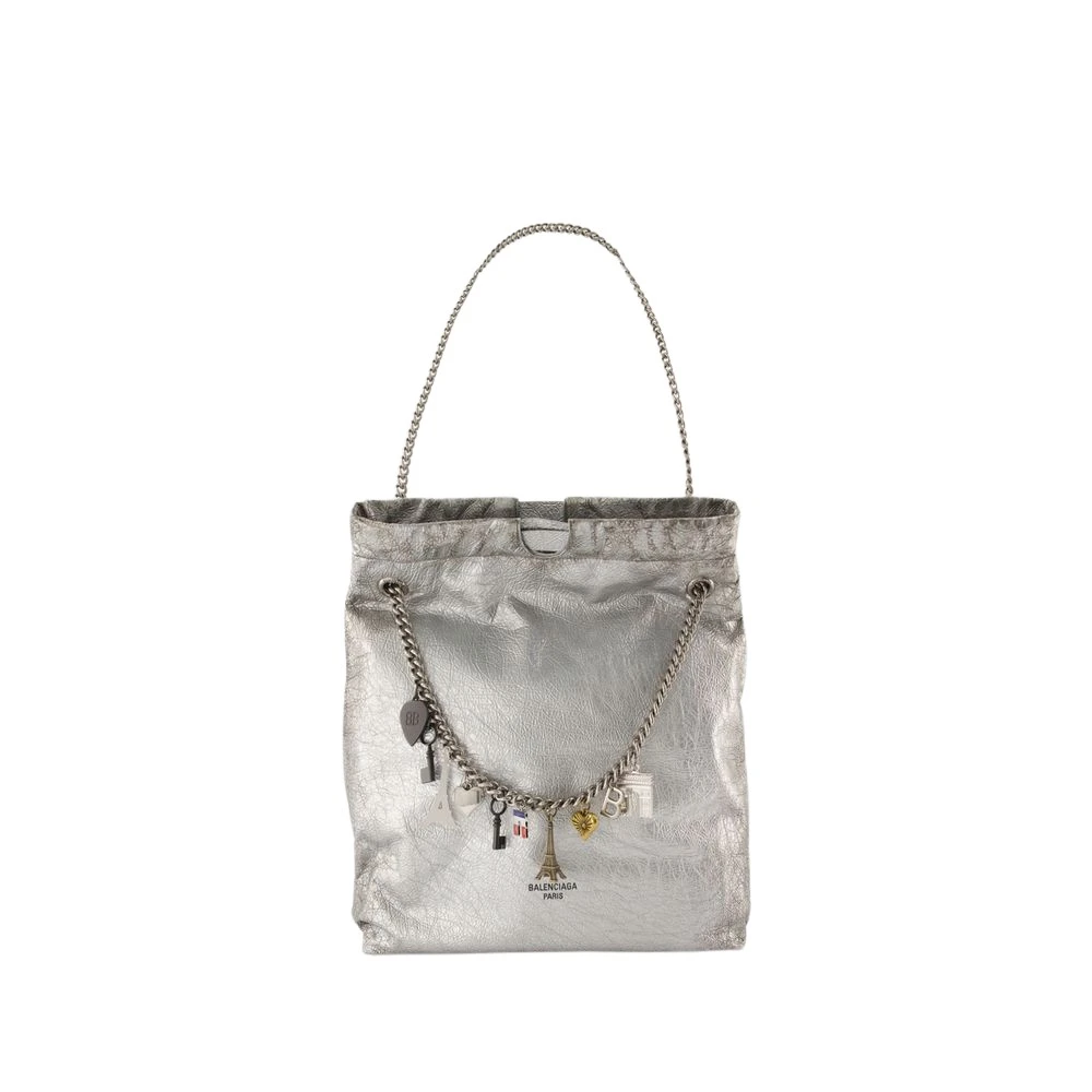 Balenciaga Zilver Crush Tote Schoudertas Gray Dames