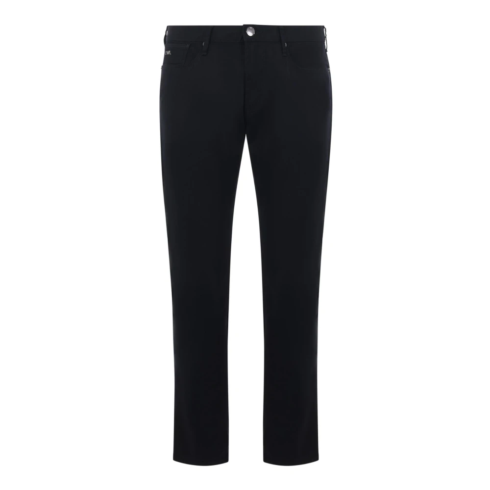 Emporio Armani Slim-fit J06 Vijf-Pocket Denim Jeans Blue Heren