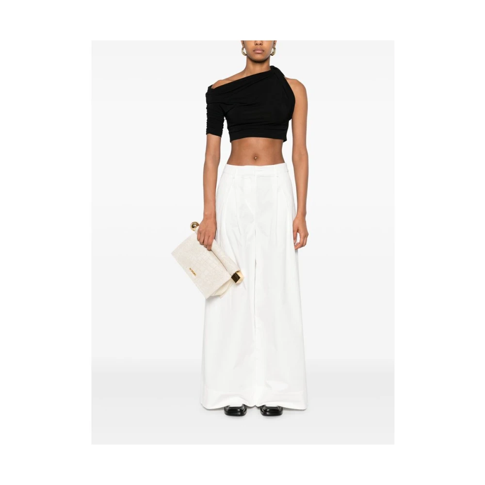 The Garment Witte broek met knopen en zakken White Dames
