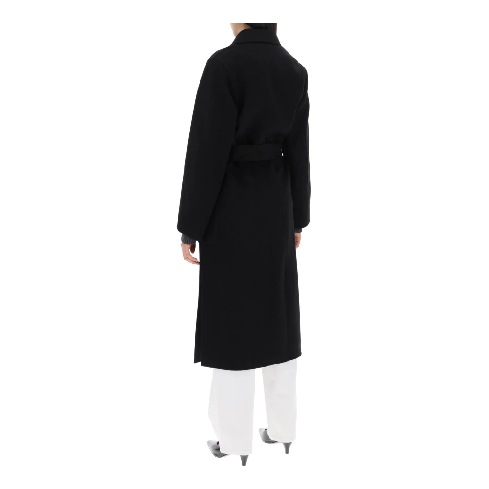 IVY OAK Handgestikte Deconstructed Manteljas Black Dames