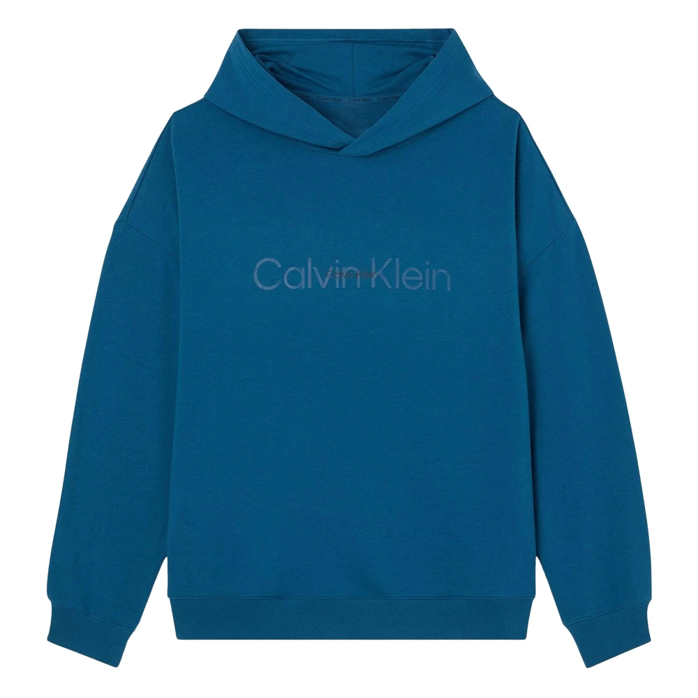Calvin Klein L S Hoodie Blue Heren