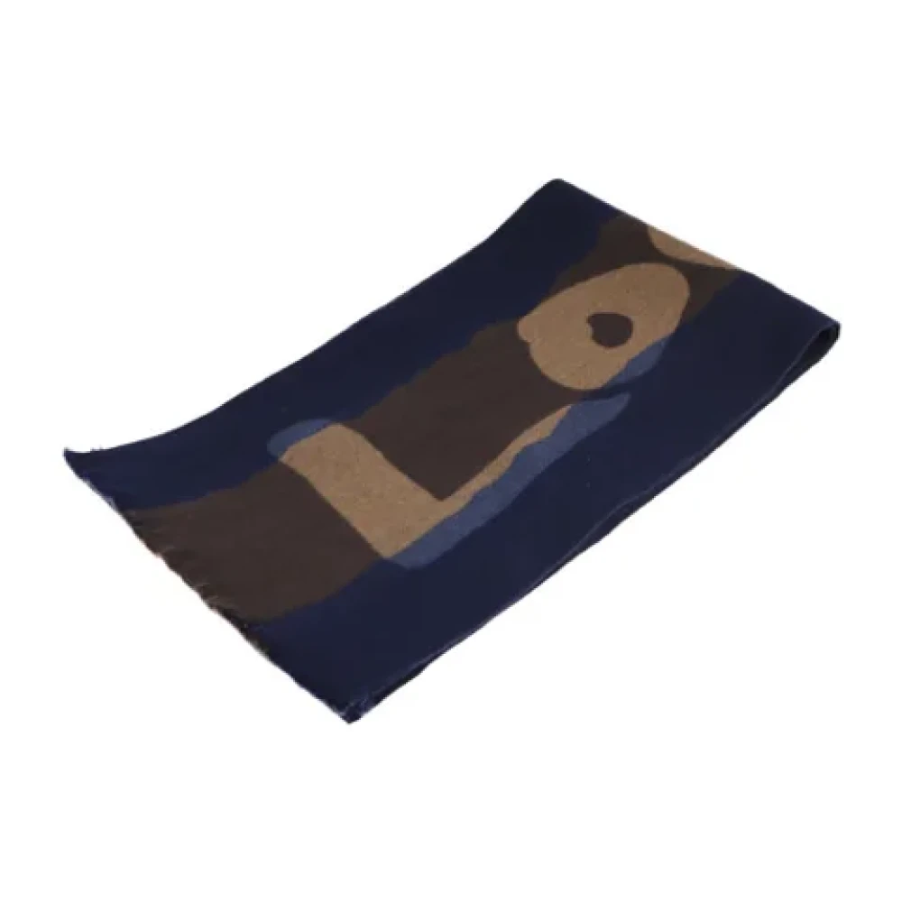 Louis Vuitton Vintage Pre-owned Fabric scarves Blue Dames