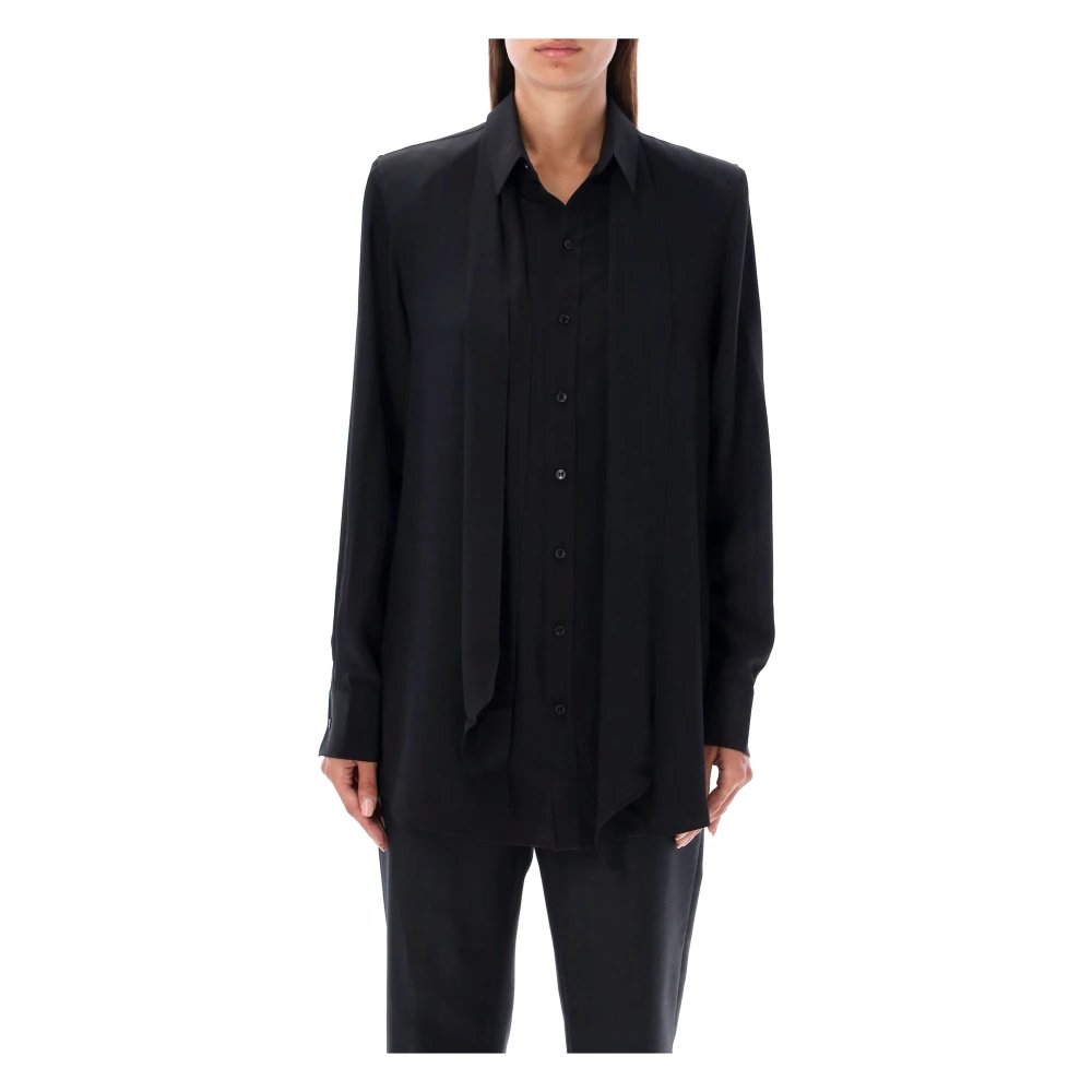 Wardrobe.nyc Mini Sjaal Jurk Shirt Black Dames