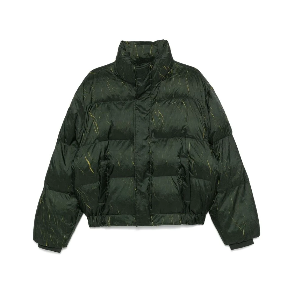 Daily Paper Men's Black Winter Jackets, M, Padded Quilted Jacket