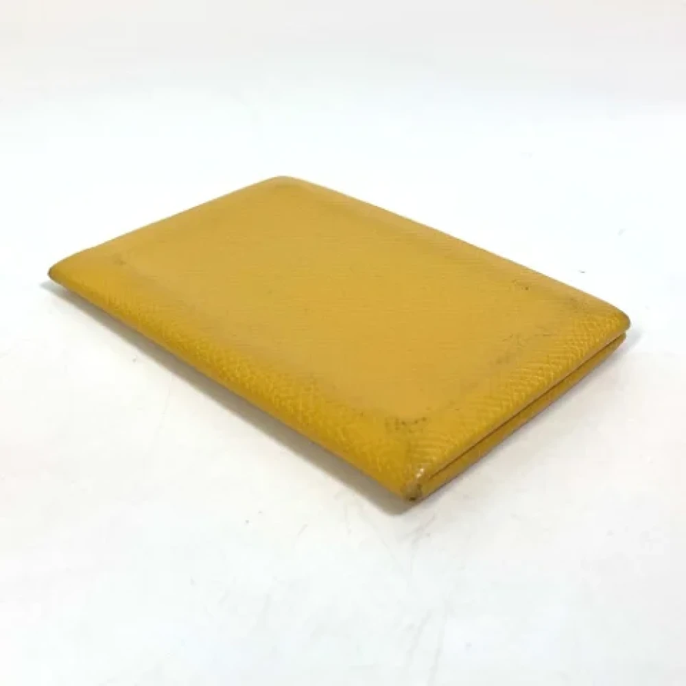 Hermès Vintage Pre-owned Leather home-office Yellow Dames