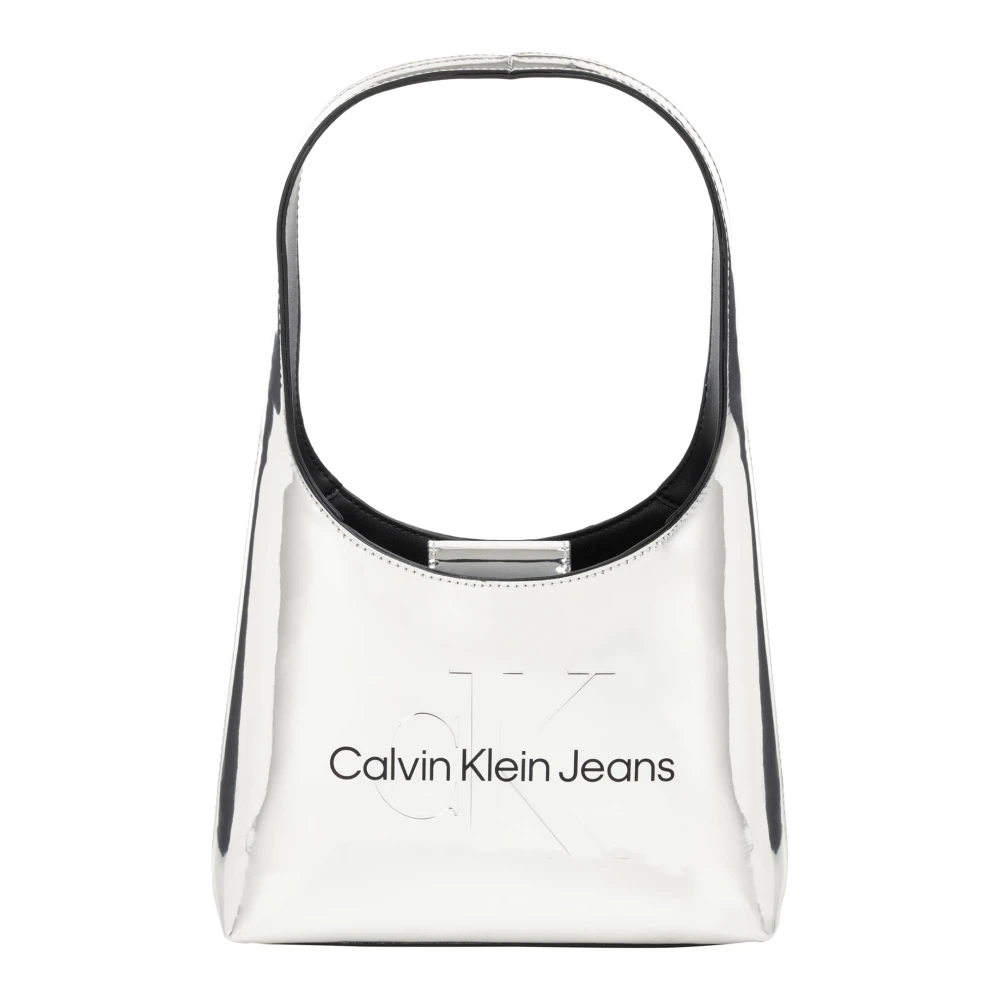 Calvin Klein Crossbody bags Sculpted Silberfarbene Handtasche K60 in zilver