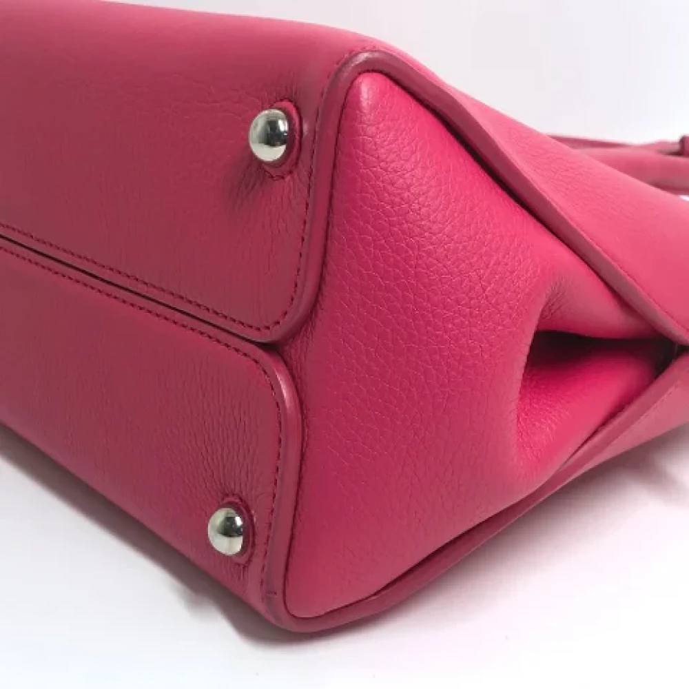 Dior Vintage Pre-owned Leather dior-bags Pink Dames