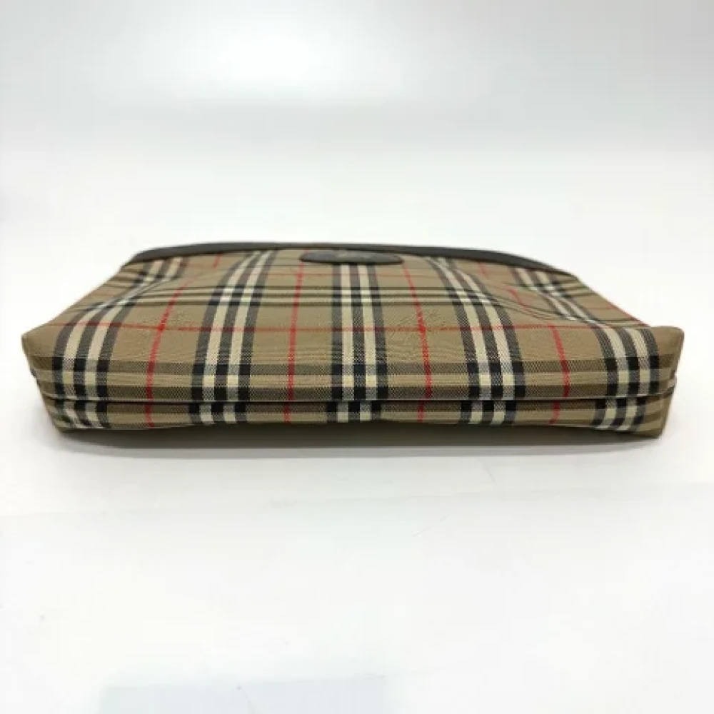 Burberry Vintage Pre-owned Fabric pouches Beige Heren