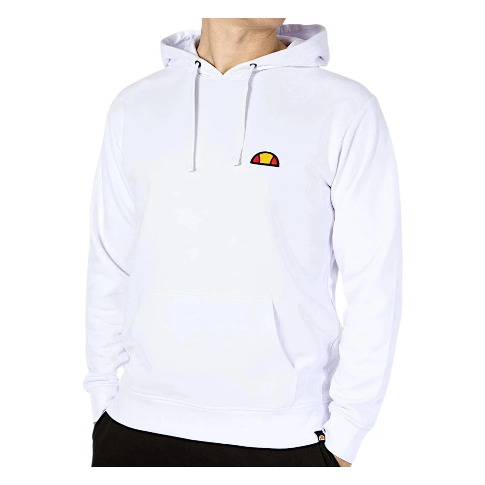Ellesse Mannelijk Wit Hoodies & Sweatvesten Heren, M, Te Hoodie Met Patchlogo