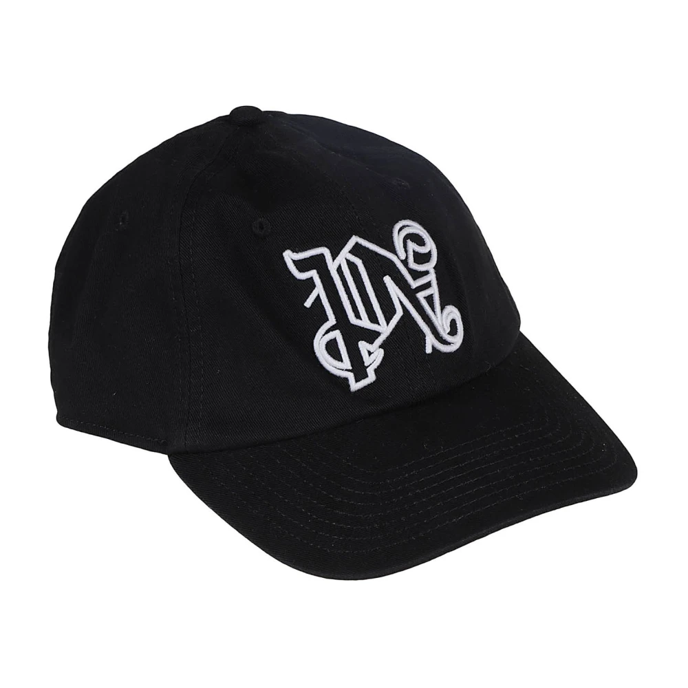 Palm Angels Monogram Baseballpet Black Heren