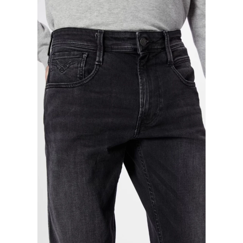 Replay Heren Logato Jeans Black Heren