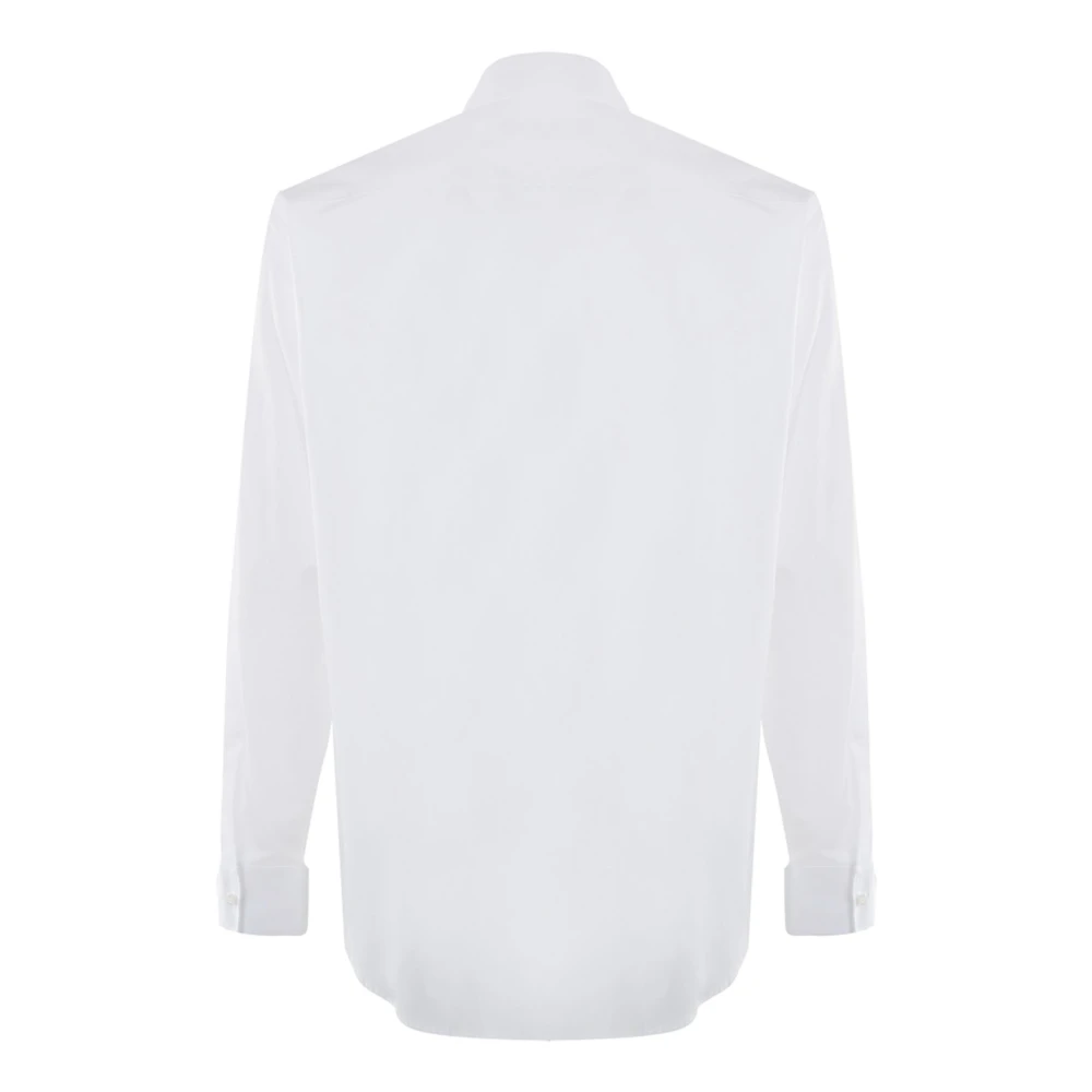 Dsquared2 Witte Katoenen Overhemd met Logo Print White Heren