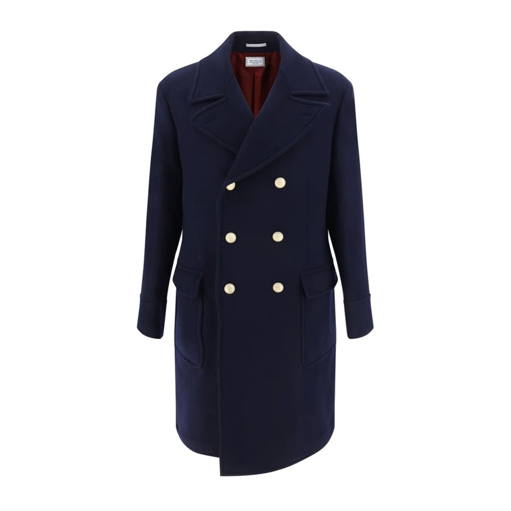 Coats > Double-Breasted Coats - - Brunello Cucinelli - Modalova