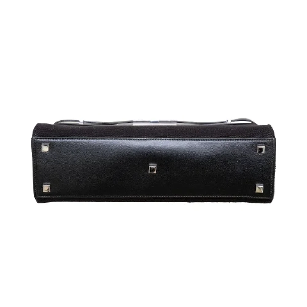 Yves Saint Laurent Vintage Pre-owned Leather handbags Black Dames