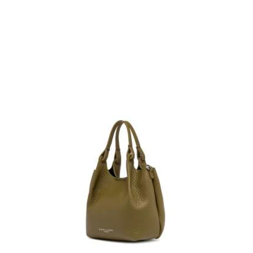 Gianni Chiarini Elegante leren handtas met magneetsluiting Green Dames