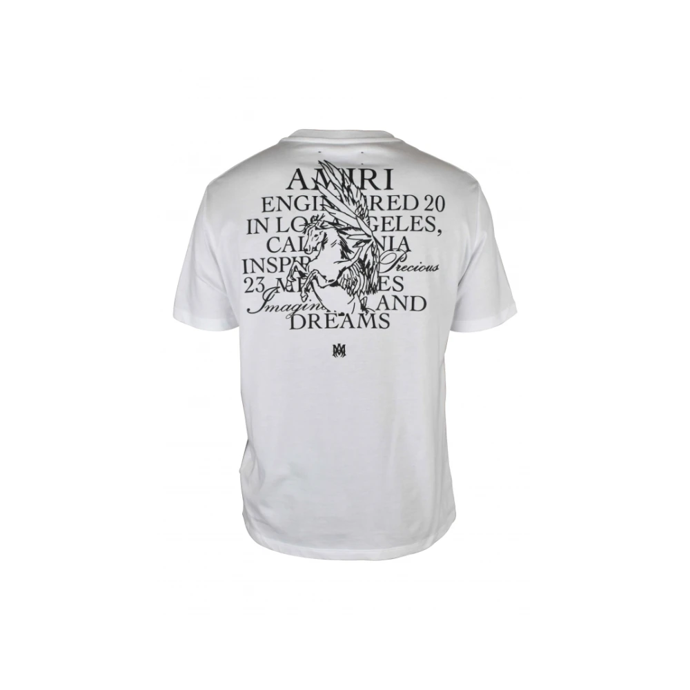 Amiri Unicorn Print Wit T-Shirt White Heren