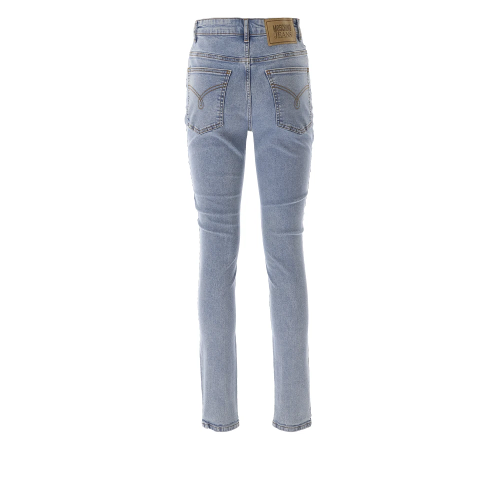 Moschino Klassieke Blauwe Stretch Katoen Jeans Blue Dames