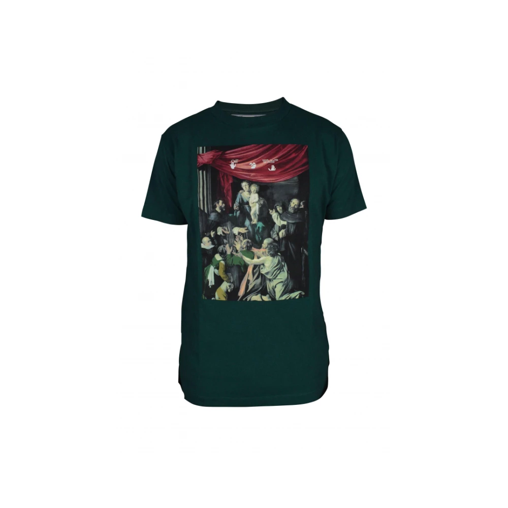 Mørkegrøn Caravaggio Print T-Shirt