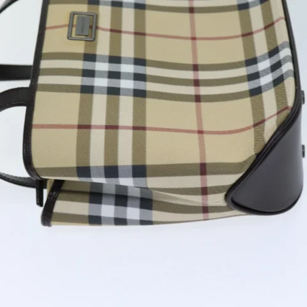 Burberry Vintage Pre-owned Coated canvas handbags Beige Dames