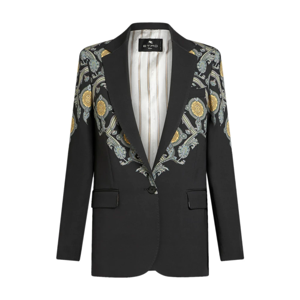 ETRO Stijlvolle Jas met Uniek Ontwerp Multicolor Dames