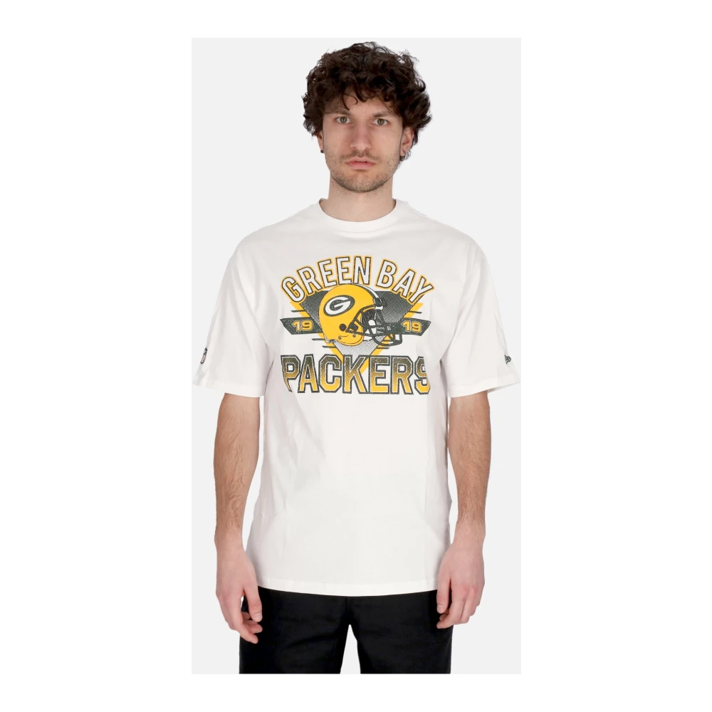 new era Green Bay Packers Football Tee Oversize White Heren
