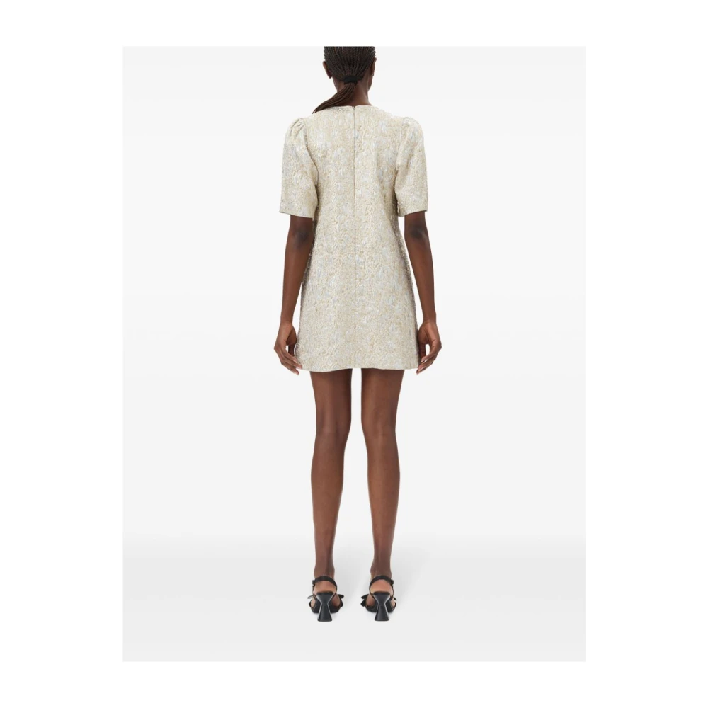 Ganni Gouden en Zilveren Jurk Gray Dames