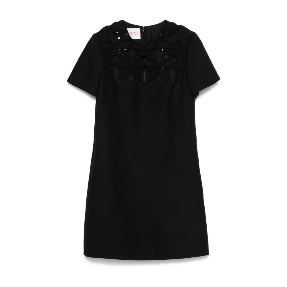 Valentino Garavani Elegante Zwarte Jurk 5B3Va9251Cf0No Black Dames