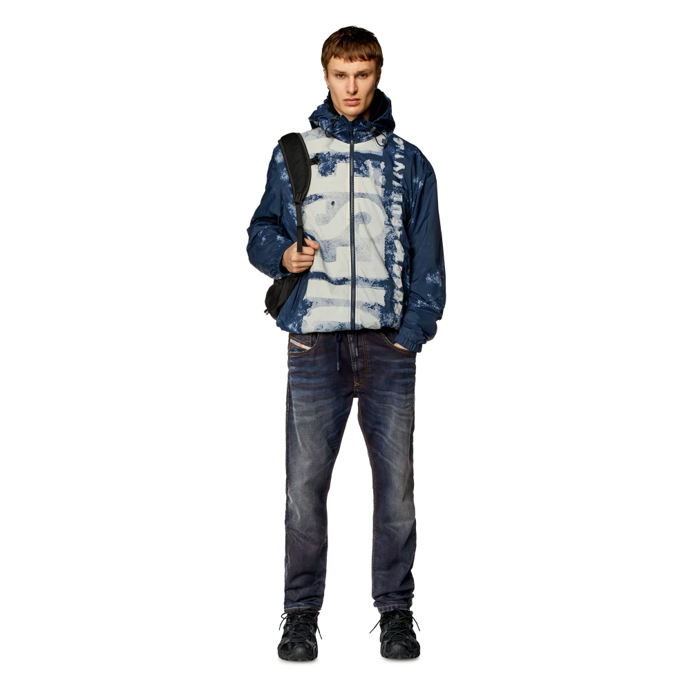 Diesel Tapered 2030 D-Krooley Joggjeans Blue Heren