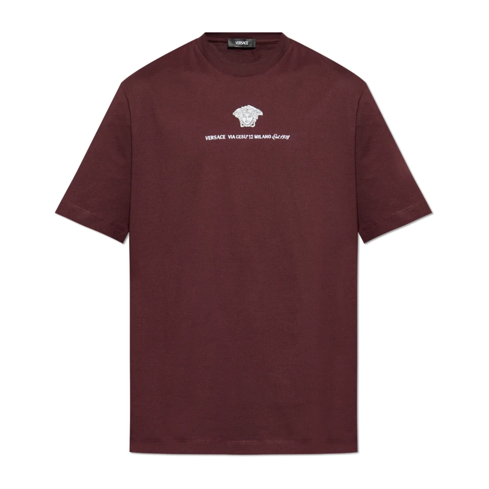 Versace - Tops > T-Shirts - Red - Versace - Modalova