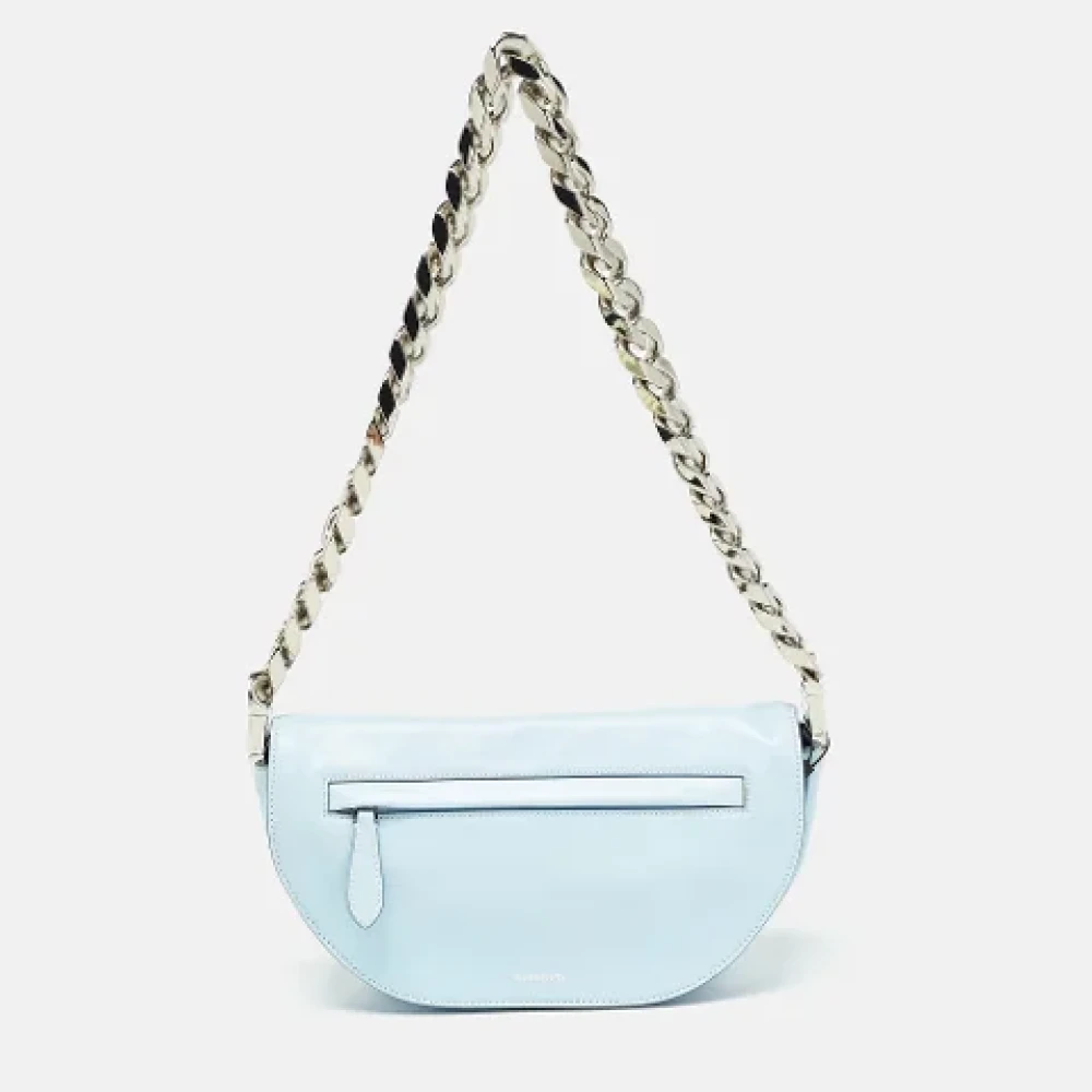 Burberry Vintage Pre-owned Leather shoulder-bags Blue Dames