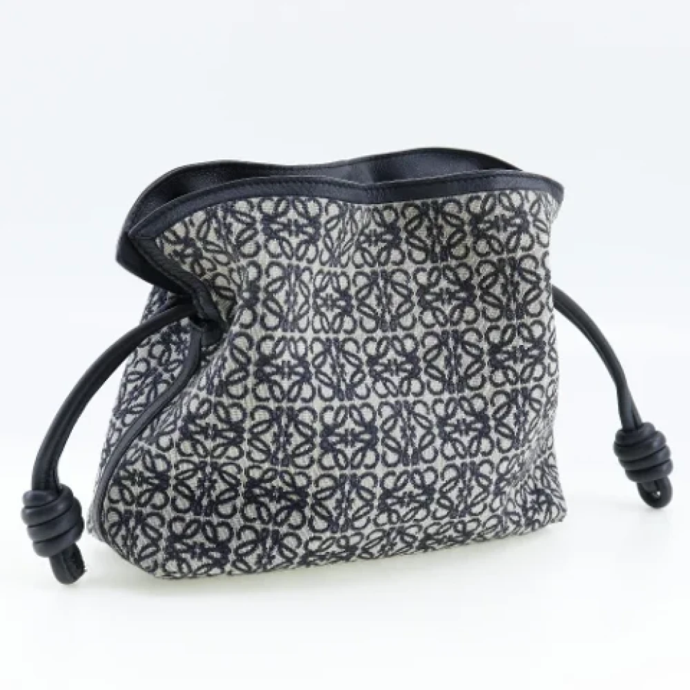 Loewe Pre-owned Leather crossbody-bags Blue Dames