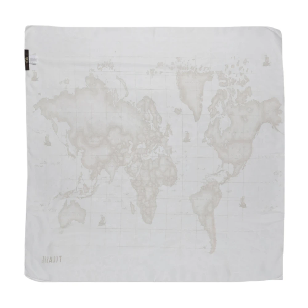 Alviero Martini 1a Classe Gedrukte Polyester Sjaal Machinewasbaar White Dames