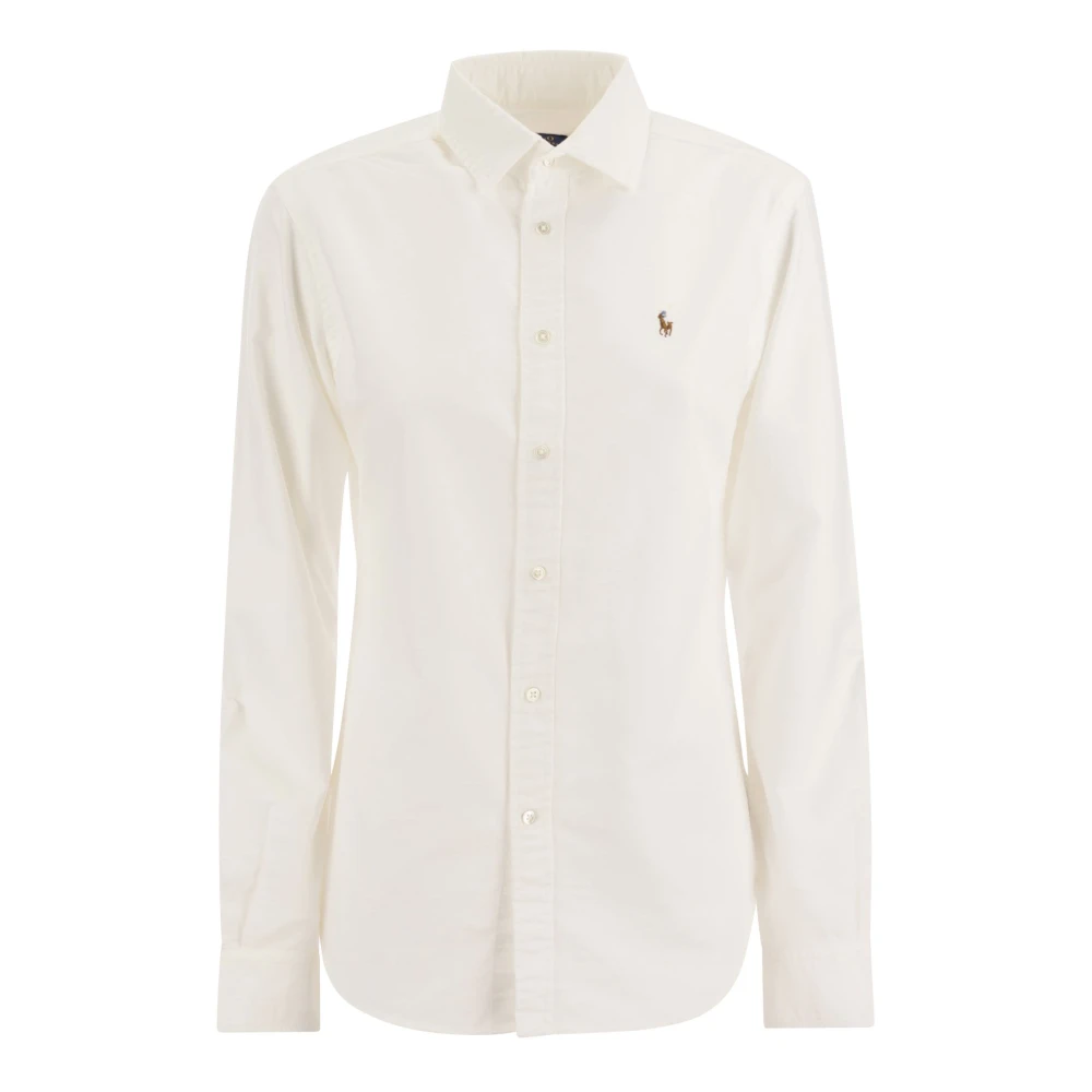 Ralph Lauren Klassieke Oxford Overhemd White Dames
